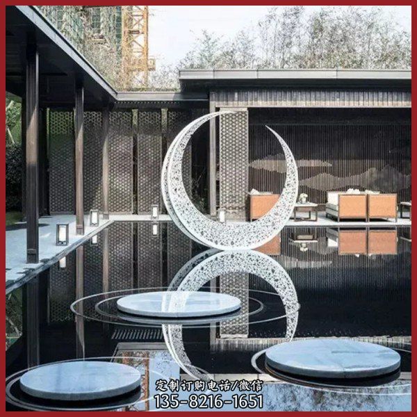 城市景點雕塑 學(xué)校不銹鋼抽象創(chuàng)意景觀雕塑（3）