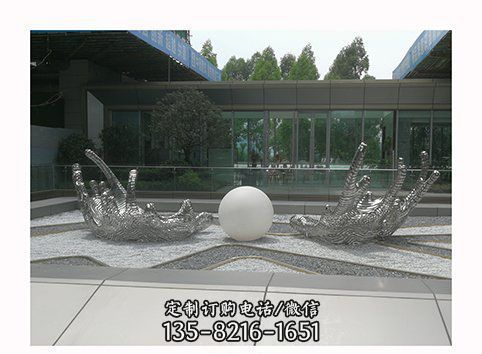 校園抽象景觀不銹鋼 園林擺件（3）