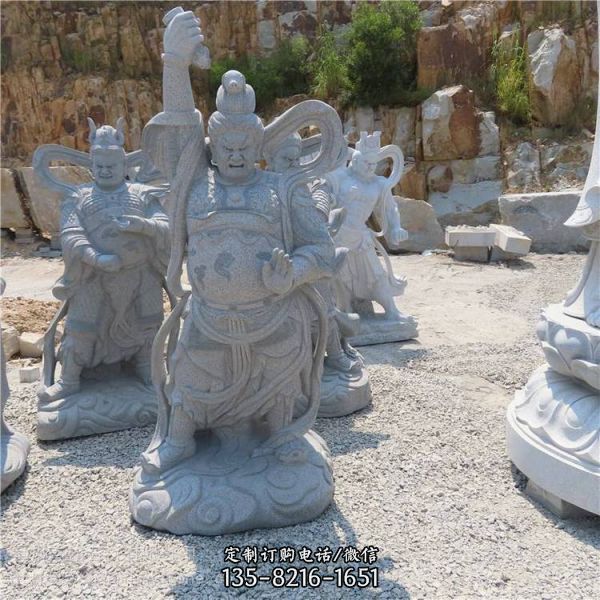 寺廟大型佛像菩薩雕塑哼哈二將雕塑（4）
