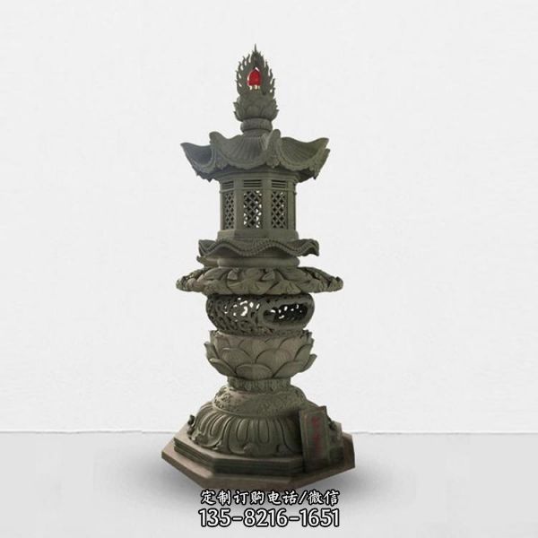 定制庭院路燈 傳統(tǒng)石燈籠寺廟擺件（1）