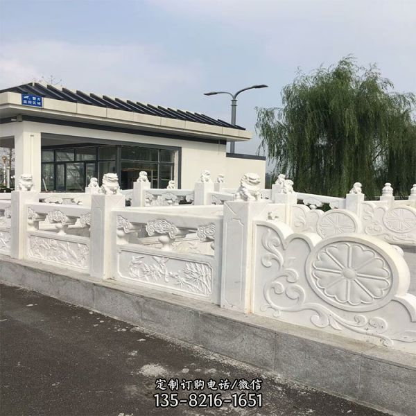 公園大理石石雕圍欄  欄桿欄板雕塑（4）