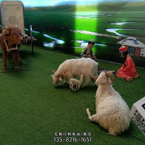 景區游樂場裝飾玻璃鋼仿真動物雕塑小品（6）