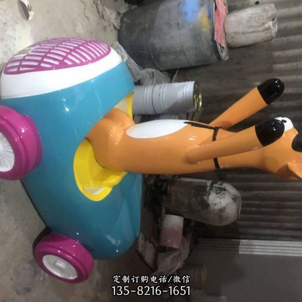 卡通彩繪玻璃鋼幼兒園擺件雕塑（5）
