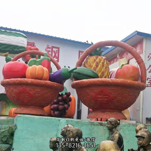 玻璃鋼戶外大型水果蔬菜仿真植物擺件（4）