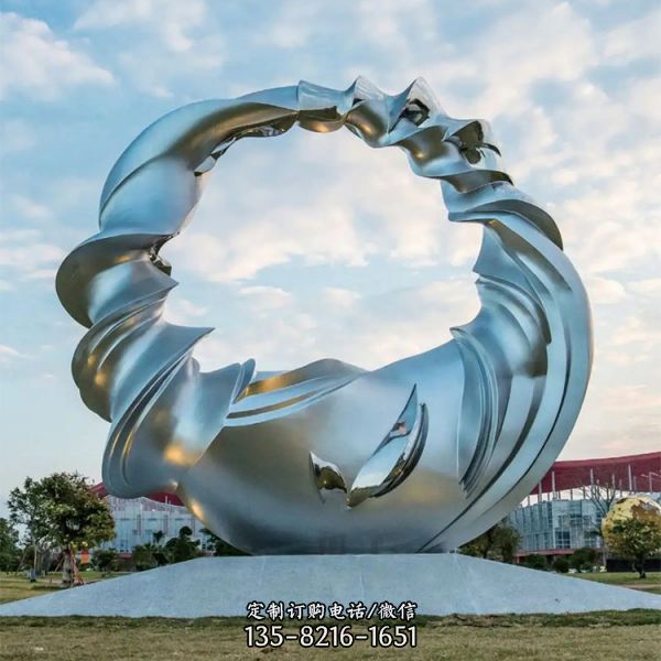 園林景觀校園雕塑  抽象不銹鋼抽象雕塑（1）