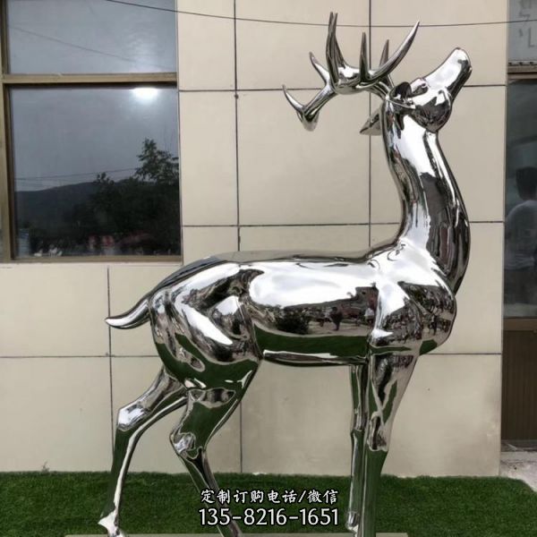 庭院廣場擺放不銹鋼造型水景雕塑 （4）