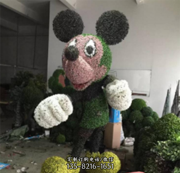 城市廣場擺放綠雕主題動植物仿真雕塑（2）