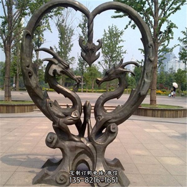 商業街公園鑄銅人物戶外景觀雕擺件（3）