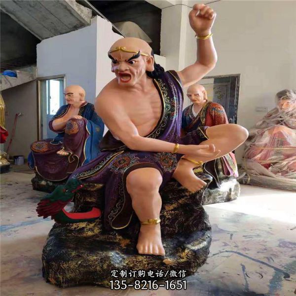 寺院擺放樹脂十八羅漢佛像擺件（1）