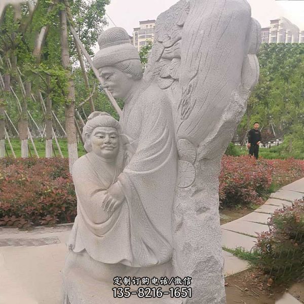 校園景觀大理石石雕古代歷史人物雕塑（3）
