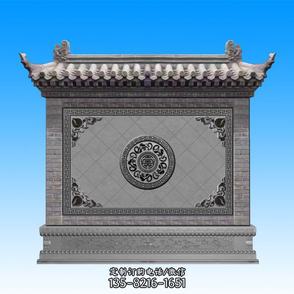 大理石石雕園林景區大型影壁雕塑
