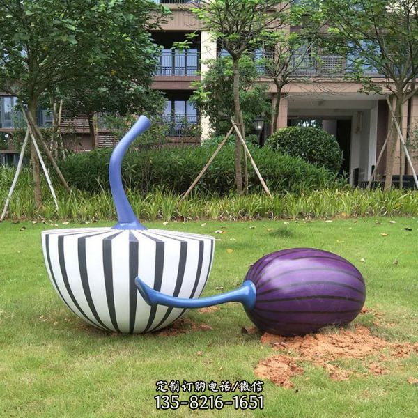 小區不銹鋼蔬果雕塑公園綠地景觀小品（3）