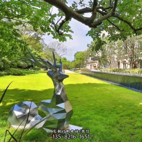 抽象不銹鋼動物景觀雕塑（3）
