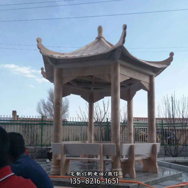 戶外公園六角涼亭園林擺件大型雕塑（2）