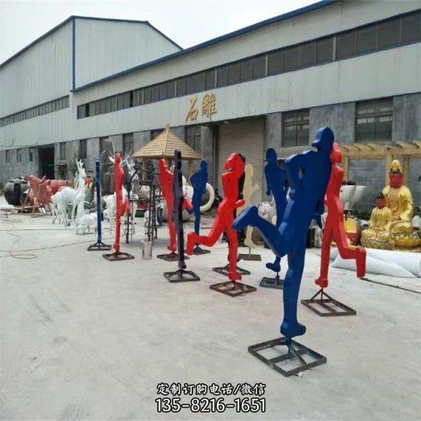 園林不銹鋼月亮多款精神堡壘標(biāo)志雕塑小品（2）