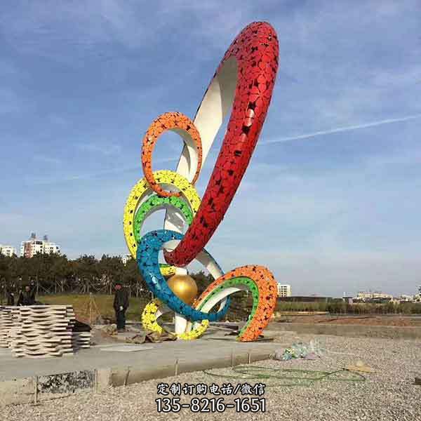 抽象創(chuàng)意戶外園林景觀不銹鋼擺件（3）