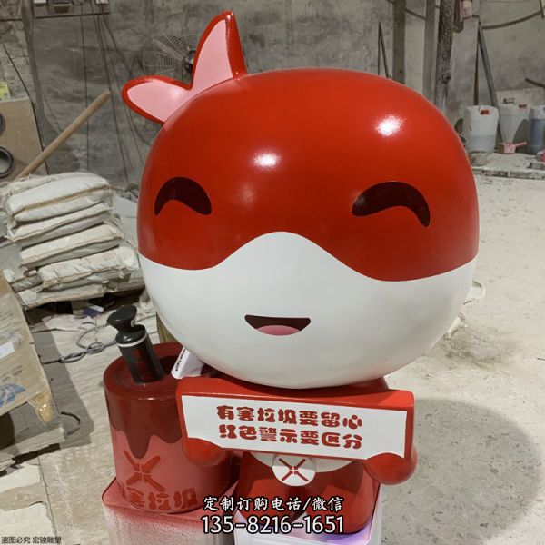 游樂(lè)場(chǎng)幼兒園落地?cái)[件玻璃鋼卡通公仔雕塑（5）