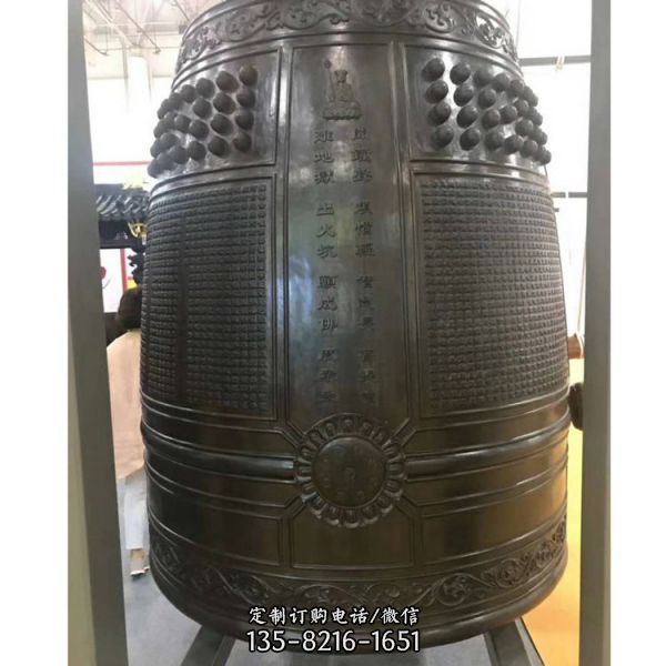 寺廟香爐寺廟大型銅鐘雕塑（2）