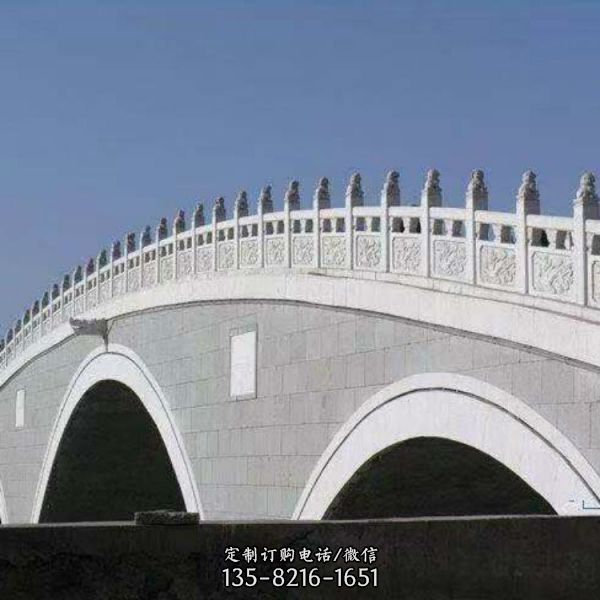 戶外園林大理石石橋 庭院景區石雕景觀橋 雕塑