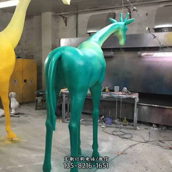 動(dòng)物園擺件長(zhǎng)頸鹿雕塑（3）