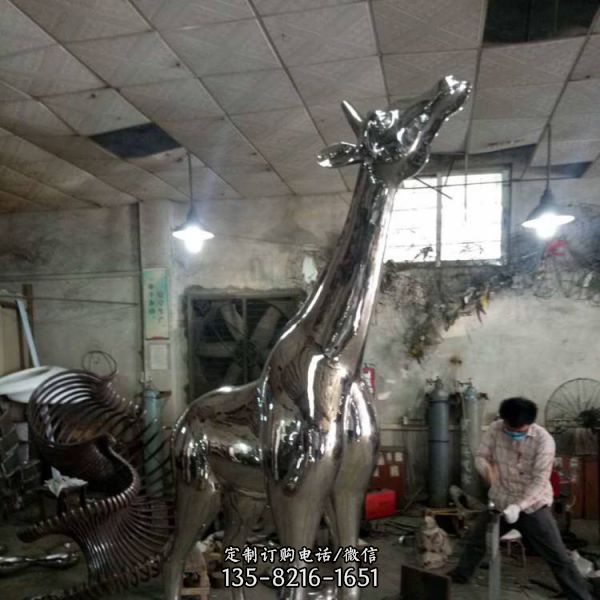 動(dòng)物園擺件長(zhǎng)頸鹿雕塑（1）