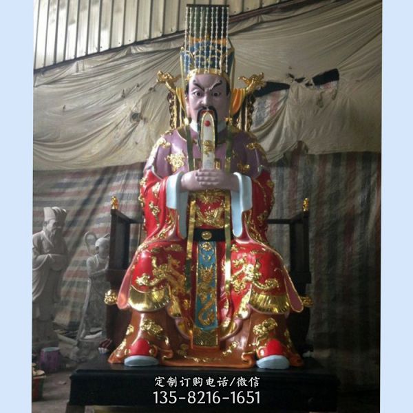 龍王雕塑  寺廟大型玻璃鋼彩繪雕塑（2）