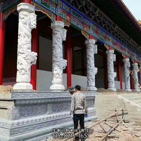 景區公園石雕龍柱文化柱華表柱（3）