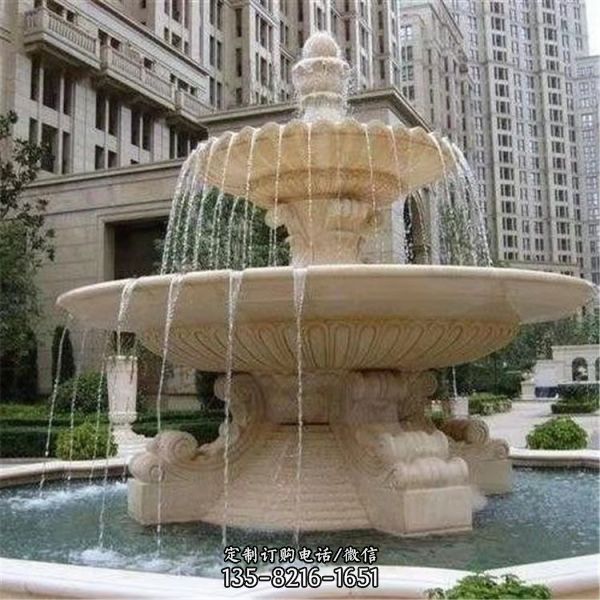 歐式石雕噴泉廣場小型噴水池（3）