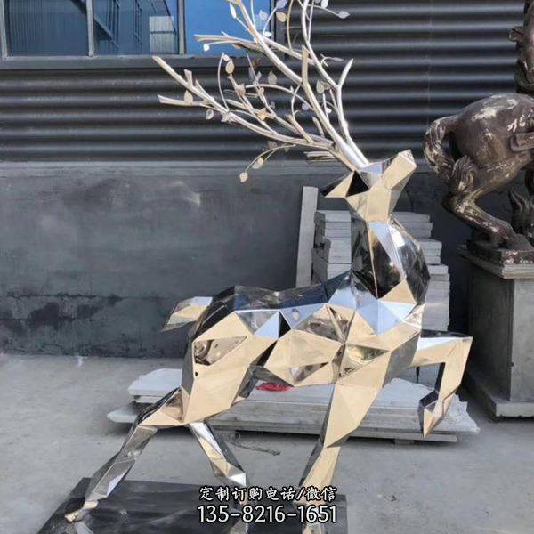 戶外不銹鋼抽象景觀幾何景觀雕塑（2）