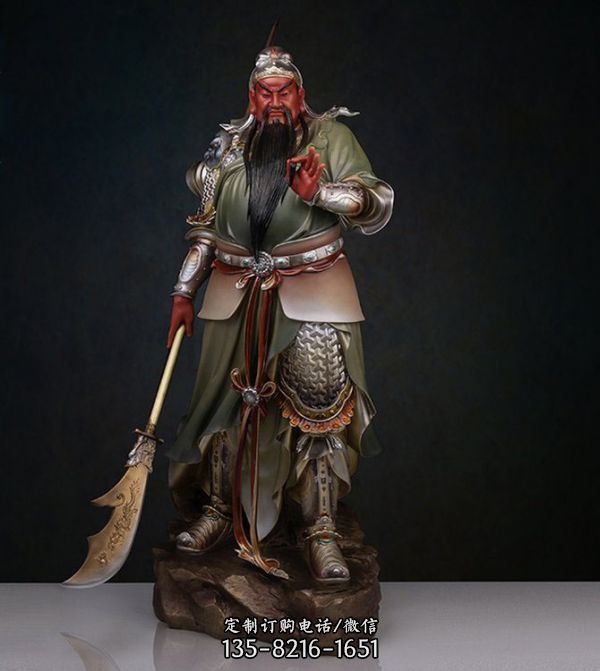 武財神關二爺神像玄關銅雕塑創意雕塑（5）