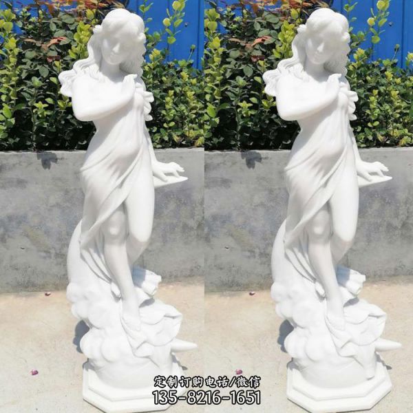 石雕西方少女雕塑戶外公園景觀雕塑（1）
