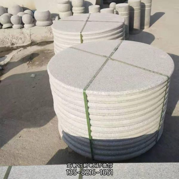 園林庭院擺放創(chuàng)意石桌石凳雕塑（4）