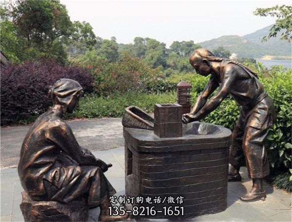 城市商業(yè)步行街?jǐn)[放茶文化主題民俗小品雕塑（2）