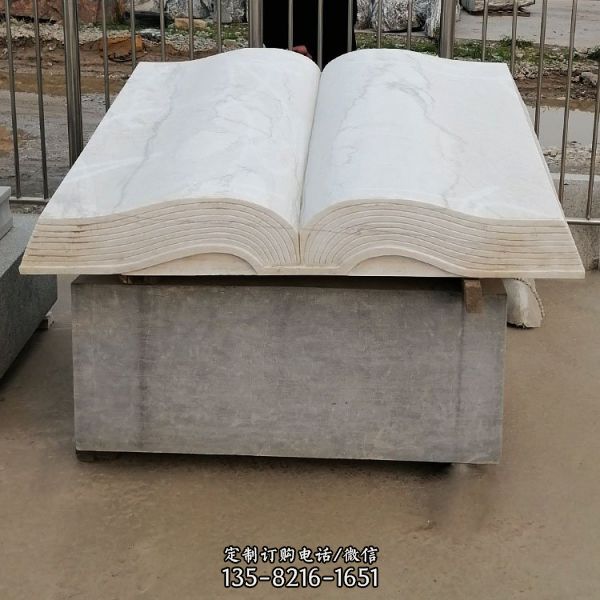 校園公園大理石石雕浮雕憲法書籍書本雕塑（4）