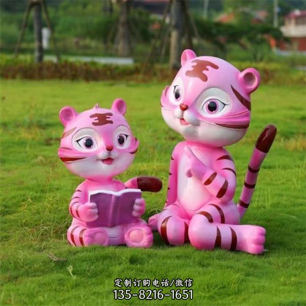 游樂場玻璃鋼卡通動物公仔小品雕塑（1）