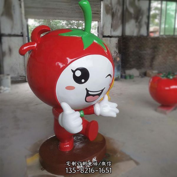 店鋪美陳擺件玻璃鋼卡通水果公仔