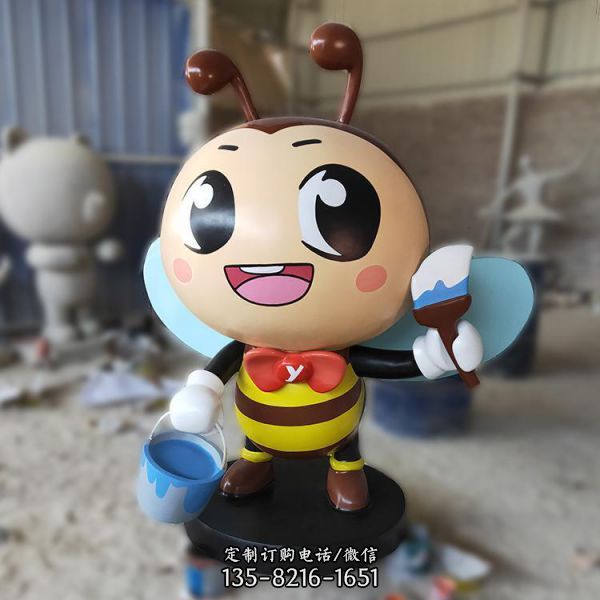 園林景觀新農(nóng)村落地擺件玻璃鋼卡通公仔雕塑（5）
