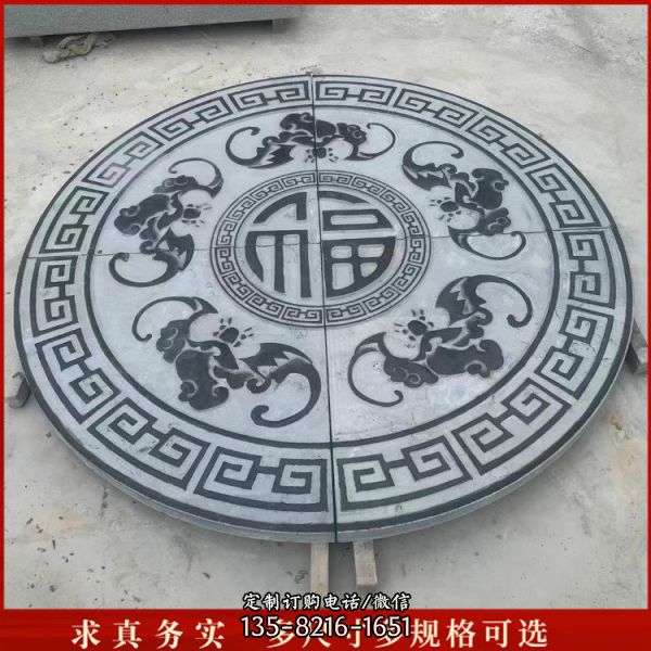 寺廟園林裝飾大理石浮雕中式壁畫 （5）