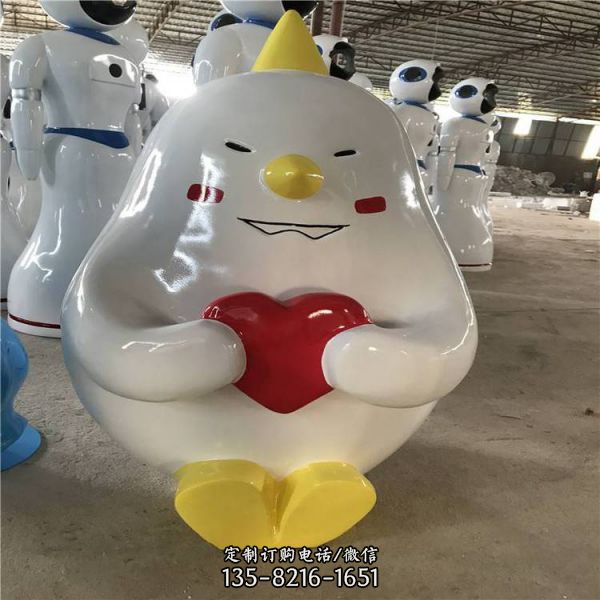 卡通公仔雕塑玻璃鋼彩繪搞怪雕塑（2）