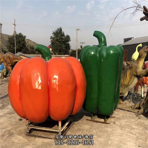 水果造型卡通 戶外大型南瓜雕塑 （2）