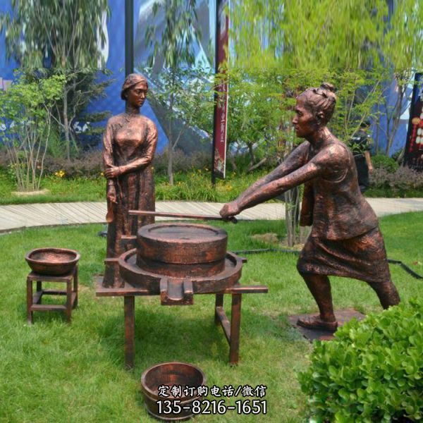 民俗文化農(nóng)村景觀情景人物組合小品雕塑（1）