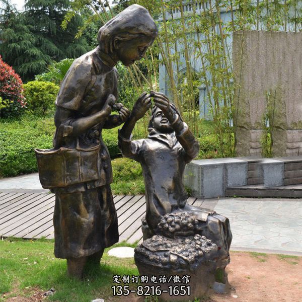 民俗文化農(nóng)村景觀情景人物組合小品雕塑（5）