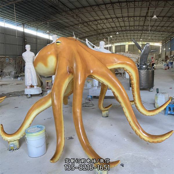 公園擺件玻璃鋼卡通海洋動物雕塑造型（4）