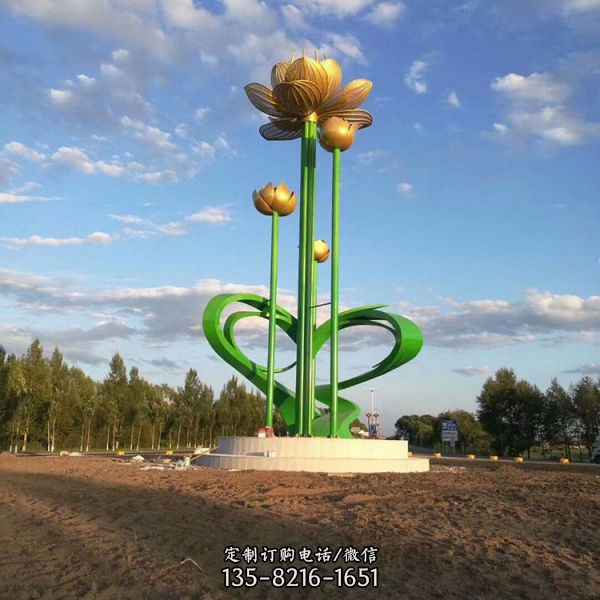 戶外大型不銹鋼雕塑定制異形抽象園林金屬擺件景觀雕塑（2）