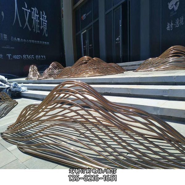 不銹鋼大型城市藝術(shù)標(biāo)志動(dòng)物雕塑 （3）