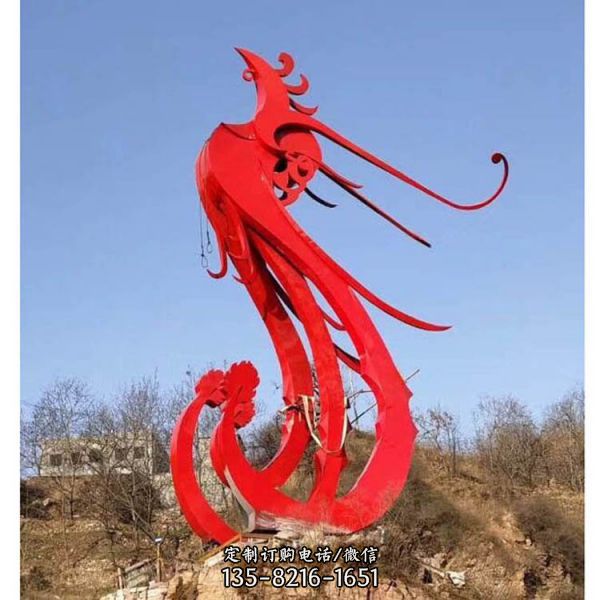 不銹鋼大型城市藝術(shù)標(biāo)志動(dòng)物雕塑 （5）