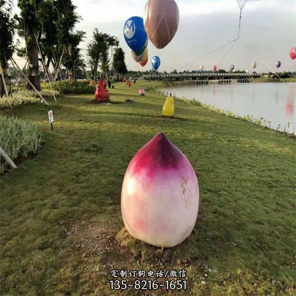 玻璃鋼彩繪仿真水果蔬菜采摘園景觀雕塑（1）