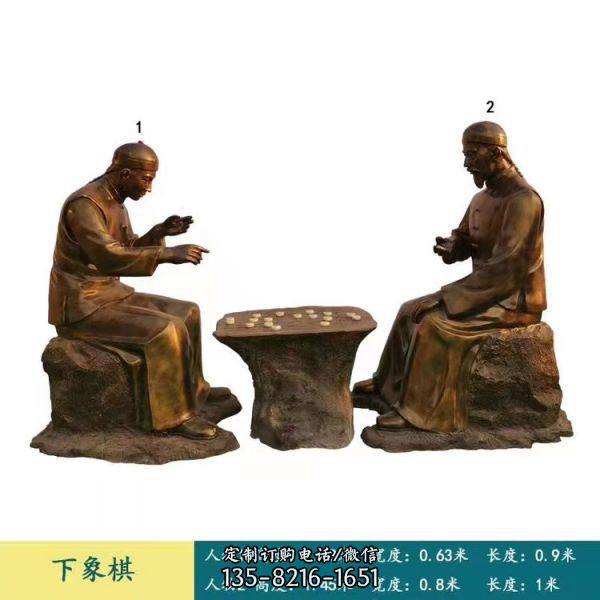 步行街?jǐn)[放純銅彩繪民俗文化（8）