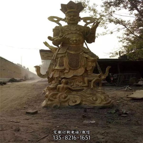 景區寺廟銅雕大型佛像四大天王雕塑（4）