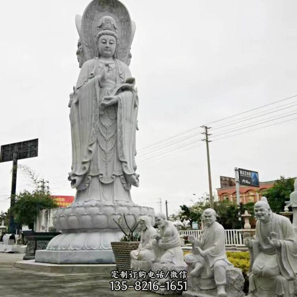 園林景區(qū)景點(diǎn)大型三面觀音雕塑